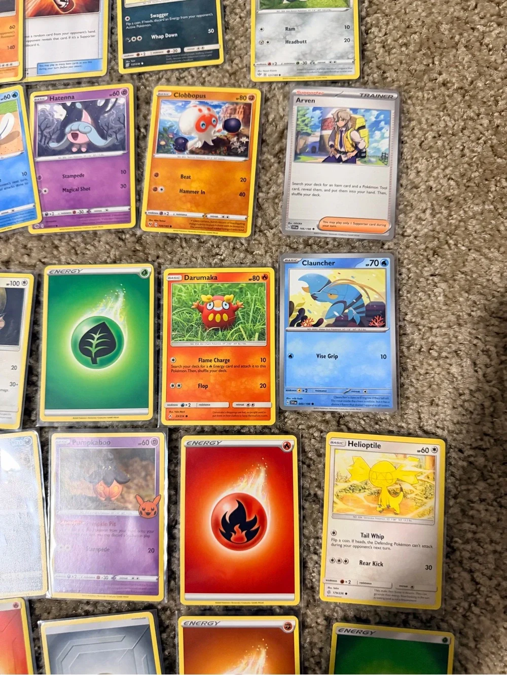 Large Assortment of Pokémon Trading Cards - Multicolor Booster